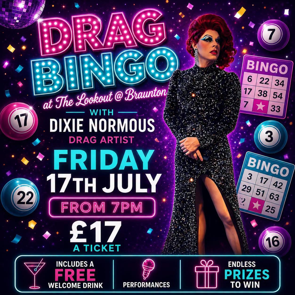 Drag Bingo with Dixie Normous 